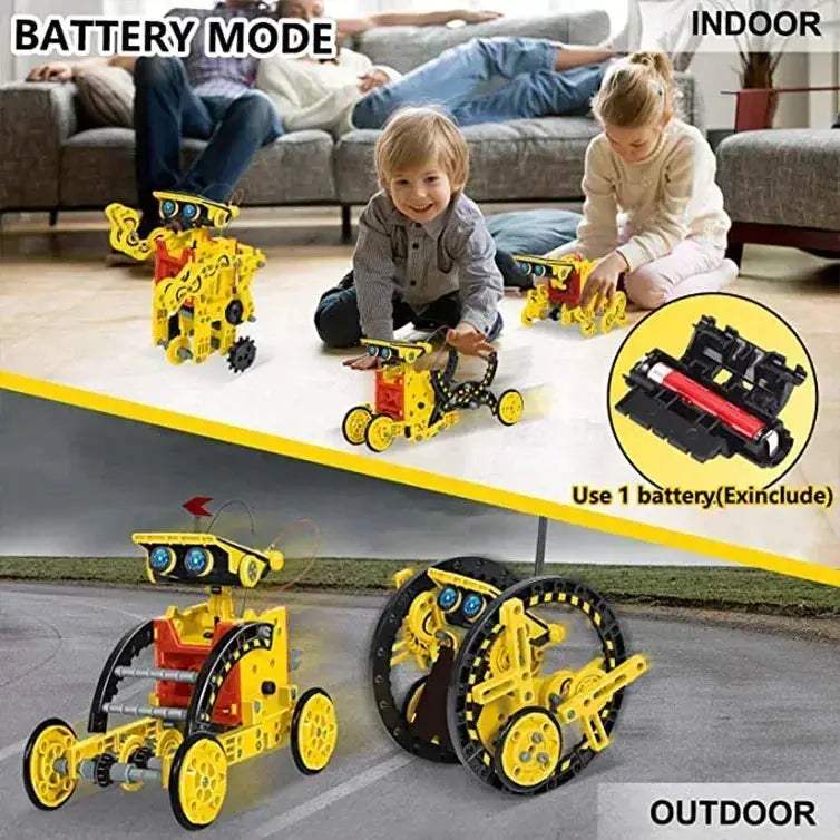 Solar Robot Kit 12 In 1 Educational Science Experiments - ToylandEU