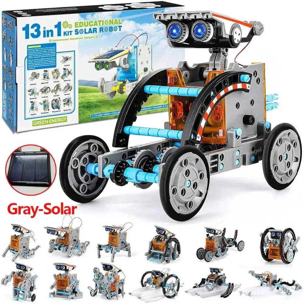 Solar Robot Kit 13-In-1 For STEM Education And DIY Fun - ToylandEU