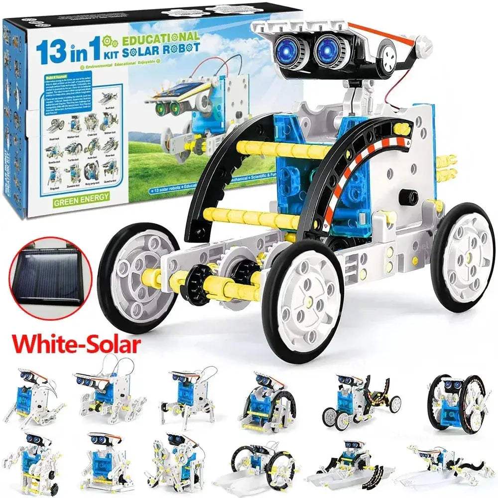 Solar Robot Kit 13-In-1 For STEM Education And DIY Fun - ToylandEU