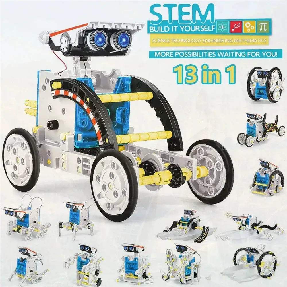 Solar Robot Kit 13-In-1 For STEM Learning And Experiments - ToylandEU