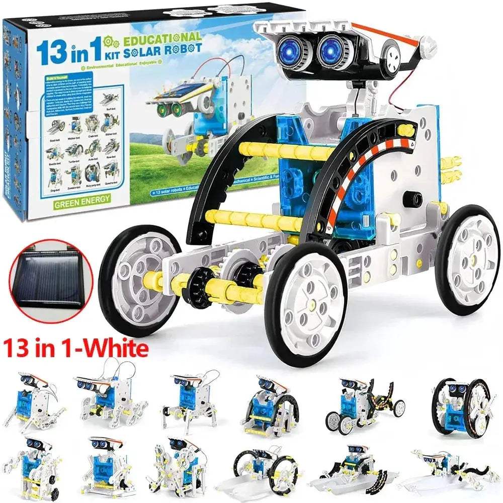 Solar Robot Kit 13-In-1 For STEM Learning And Experiments - ToylandEU