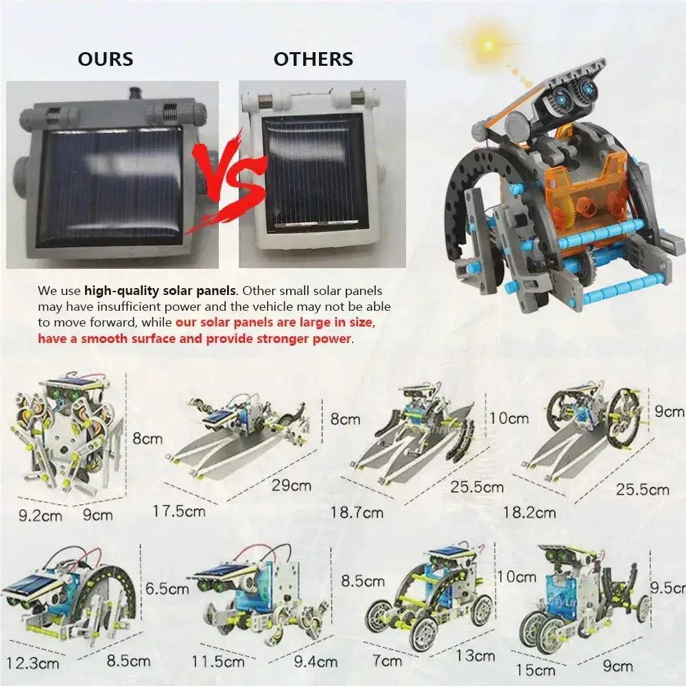  Solar Robot Kit 13 In 1 For STEM Learning Hands On -  ToylandEU™
