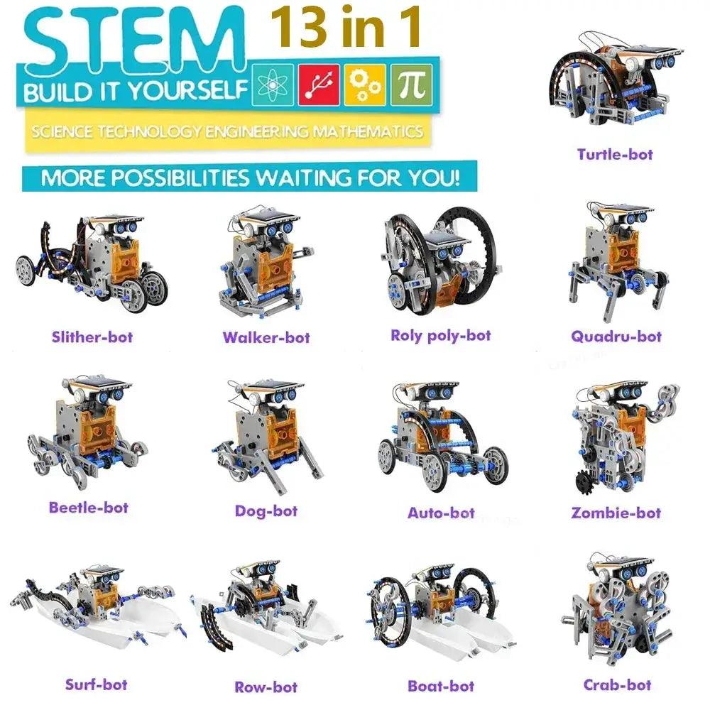  Solar Robot Kit 13-In-1 for STEM Education Hands On Fun -  ToylandEU™