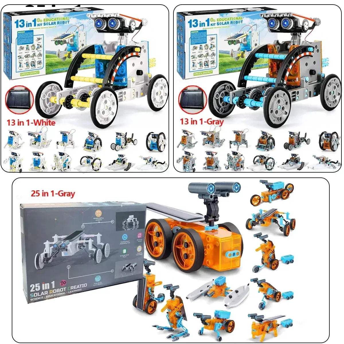  Solar Robot Kit 25 In 1 For Kids STEM Learning Kit -  ToylandEU™