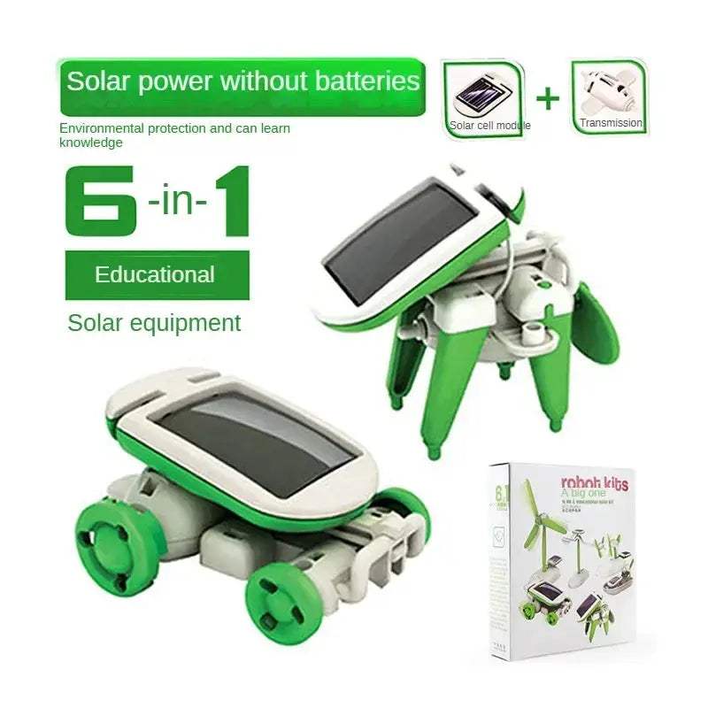 Solar Robot Kit 6 In 1 STEM Educational Premium Playthings - ToylandEU