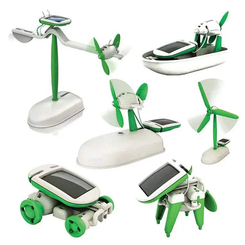 Solar Robot Kit 6 In 1 STEM Educational Premium Playthings - ToylandEU