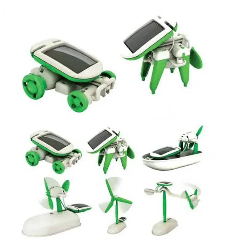 Solar Robot Kit 6 In 1 STEM Educational Premium Playthings - ToylandEU