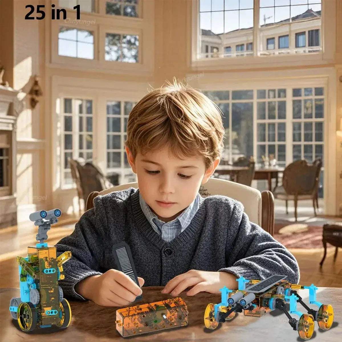 Solar Robot KitPro 25 In 1 For Kids STEM Engineering - ToylandEU