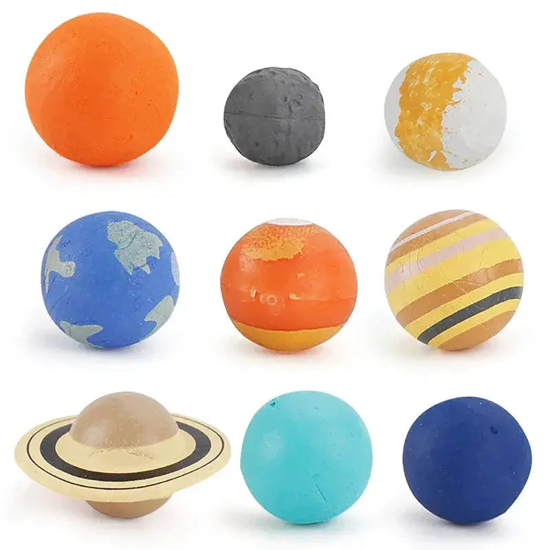 Solar System Model Kit 9 Piece Educational Planet Figures - ToylandEU
