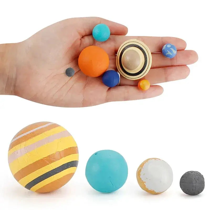 Solar System Model Kit 9 Piece Educational Planet Figures - ToylandEU