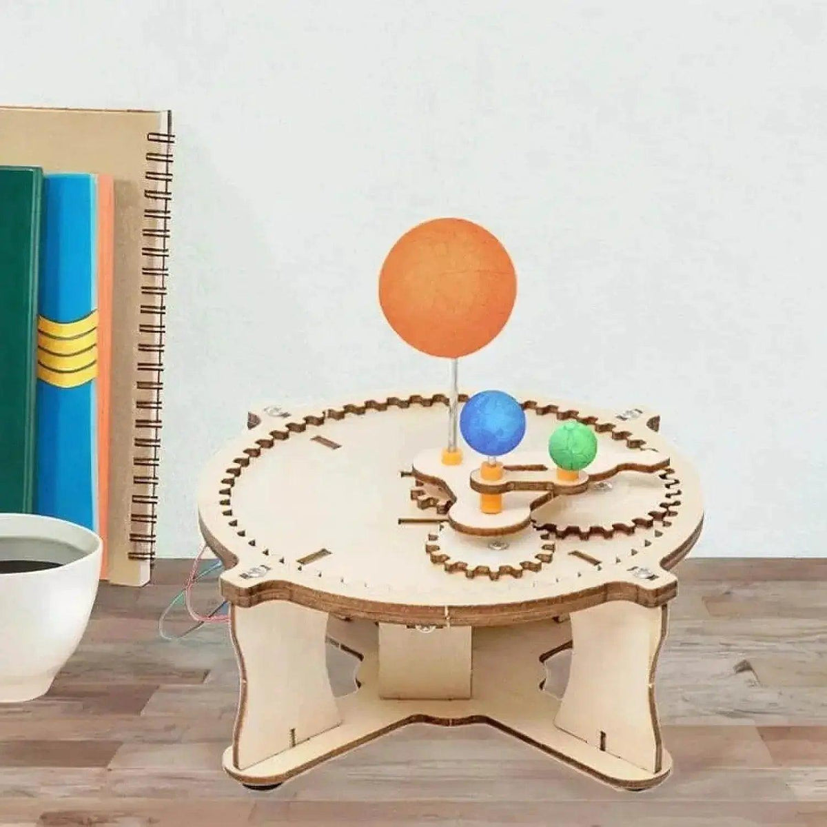  DIY Solar System Model Kit Wooden Puzzle Mechanical Set Assembling Sun Earth Moon Planet Educational Science Toys for Kids -  ToylandEU™