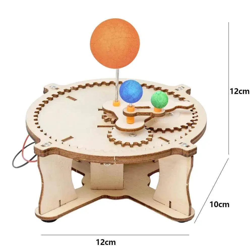 DIY Solar System Model Kit Wooden Puzzle Mechanical Set Assembling Sun Earth Moon Planet Educational Science Toys for Kids -  ToylandEU™