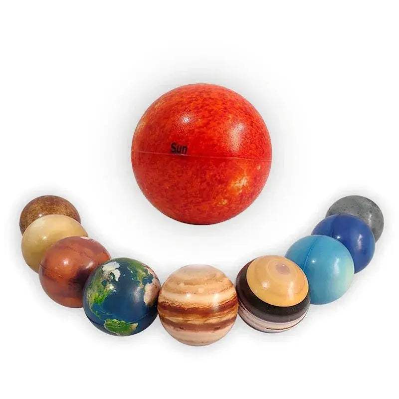 Solar System Planets Bouncy Ball Educational Stress Relief Toy - ToylandEU