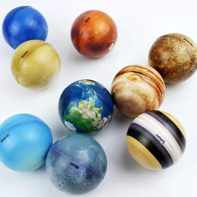 Solar System Planets Bouncy Ball Educational Stress Relief Toy - ToylandEU