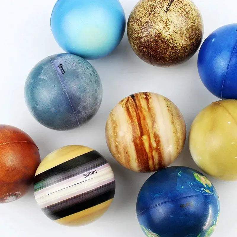 Solar System Planets Bouncy Ball Educational Stress Relief Toy - ToylandEU