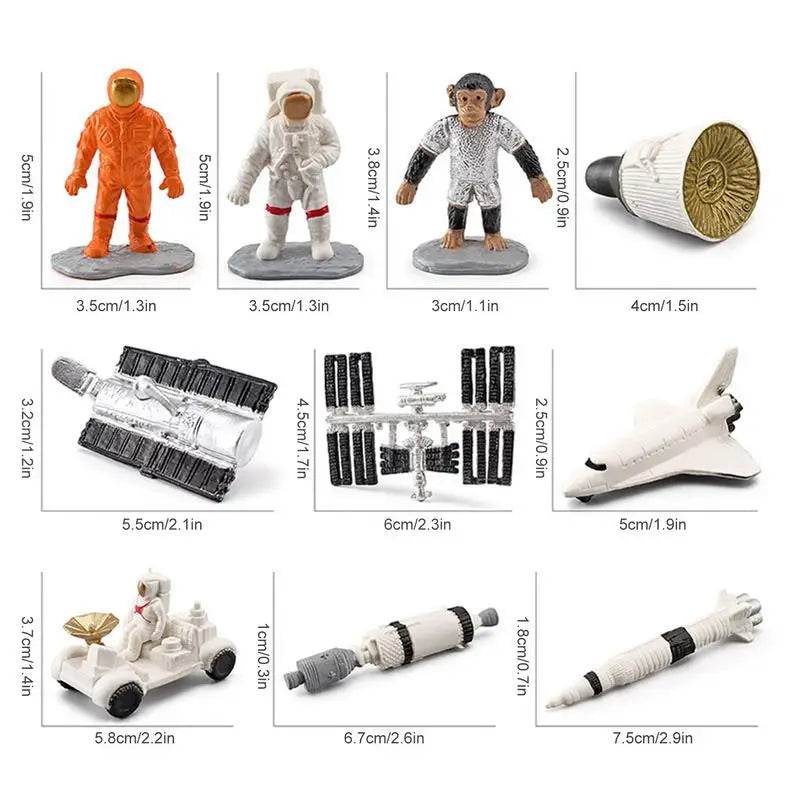 Solar System Toys For Kids 19pcs Planets Solar System Desk Decor Space Astronauts Toy For Autistic Children Non-Toxic With 9 - ToylandEU