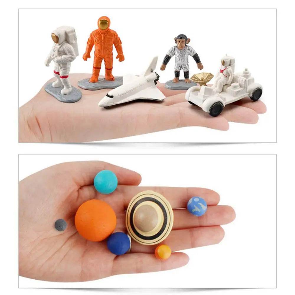 Solar System Toys For Kids 19pcs Planets Solar System Desk Decor Space Astronauts Toy For Autistic Children Non-Toxic With 9 - ToylandEU