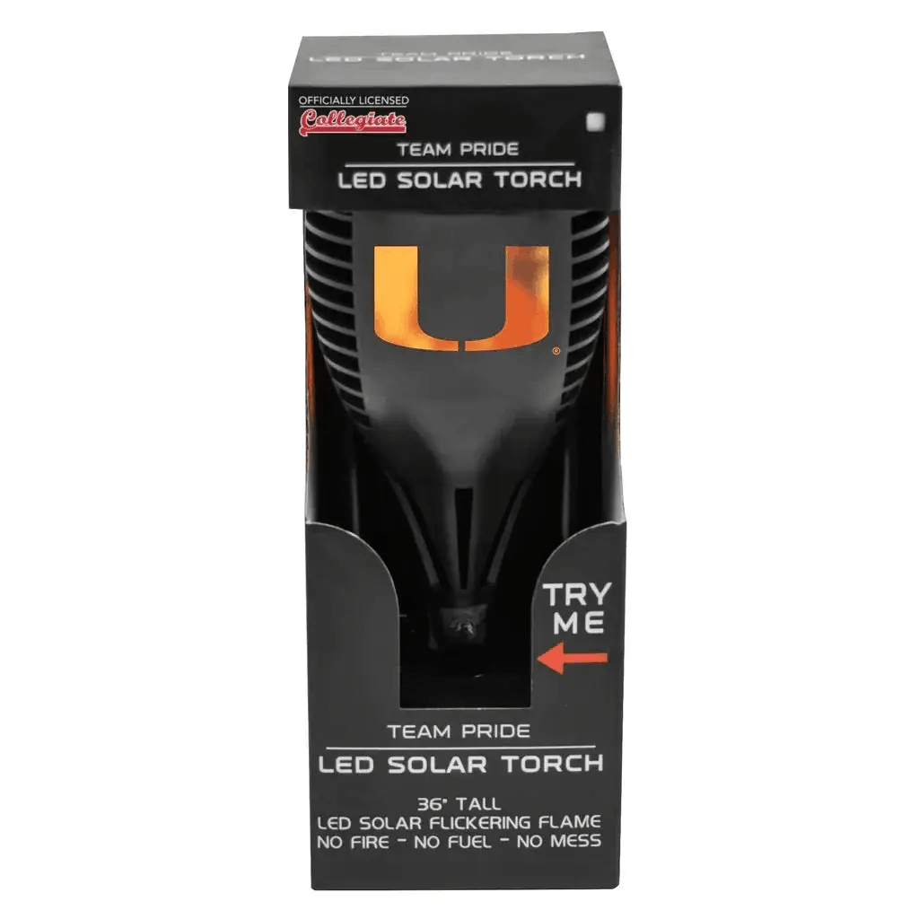  Miami Hurricanes Solar Torch LED Outdoor Light 36 Inch Tall -  ToylandEU™