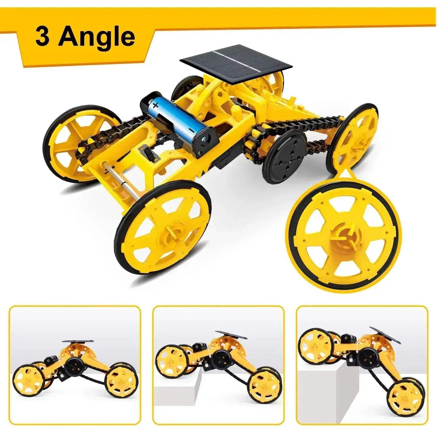 Solar Toy Robot Kit Educational All Wheel Drive Climbing Car - ToylandEU
