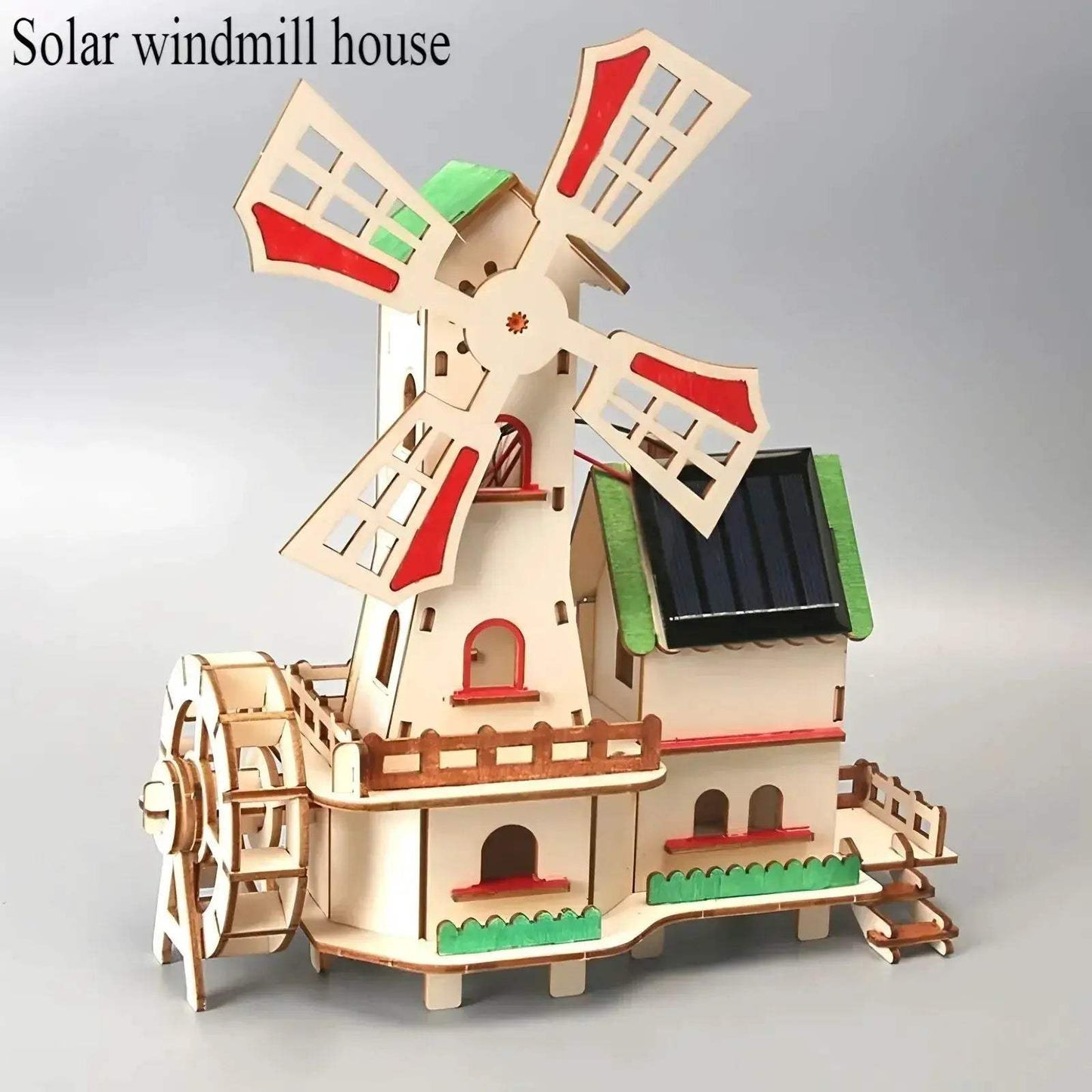 Solar Windmill House DIY Kit For Kids Educational Puzzle - ToylandEU