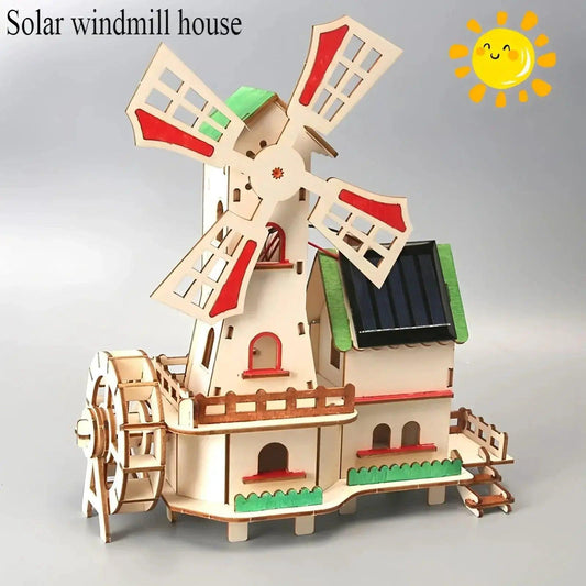  Solar Windmill House DIY Kit For Kids Educational Toy -  ToylandEU™
