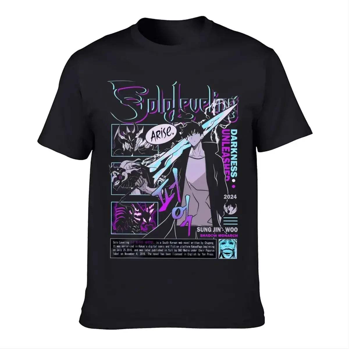 Vibrant Solo Leveling Anime Shirt Fan Art Sung Jin Woo - ToylandEU