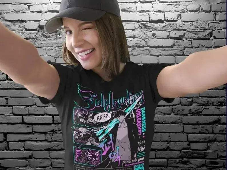 Vibrant Solo Leveling Anime Shirt Fan Art Sung Jin Woo - ToylandEU
