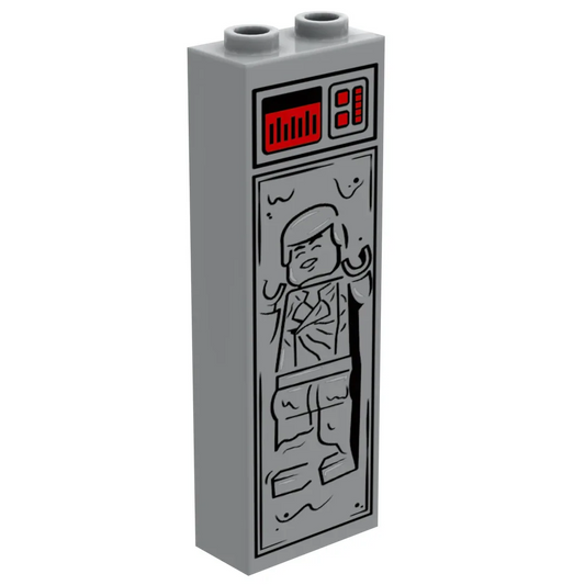 Carbonite Solo LEGO Brick 1x2x5 Custom Printed Limited Edition - ToylandEU