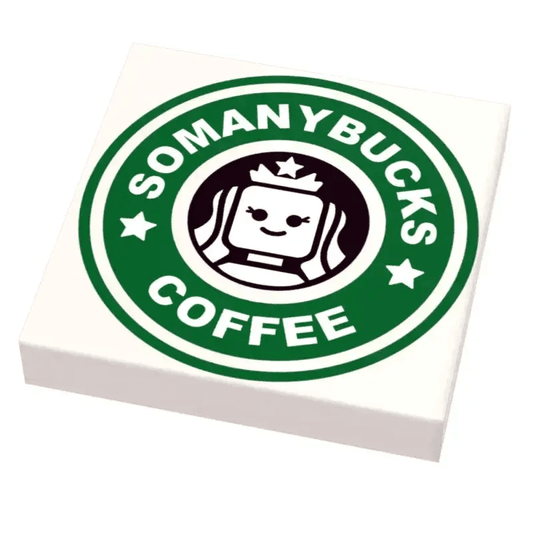  Somanybucks Coffee Sign For LEGO MOCs On 6x6 Tile -  ToylandEU™