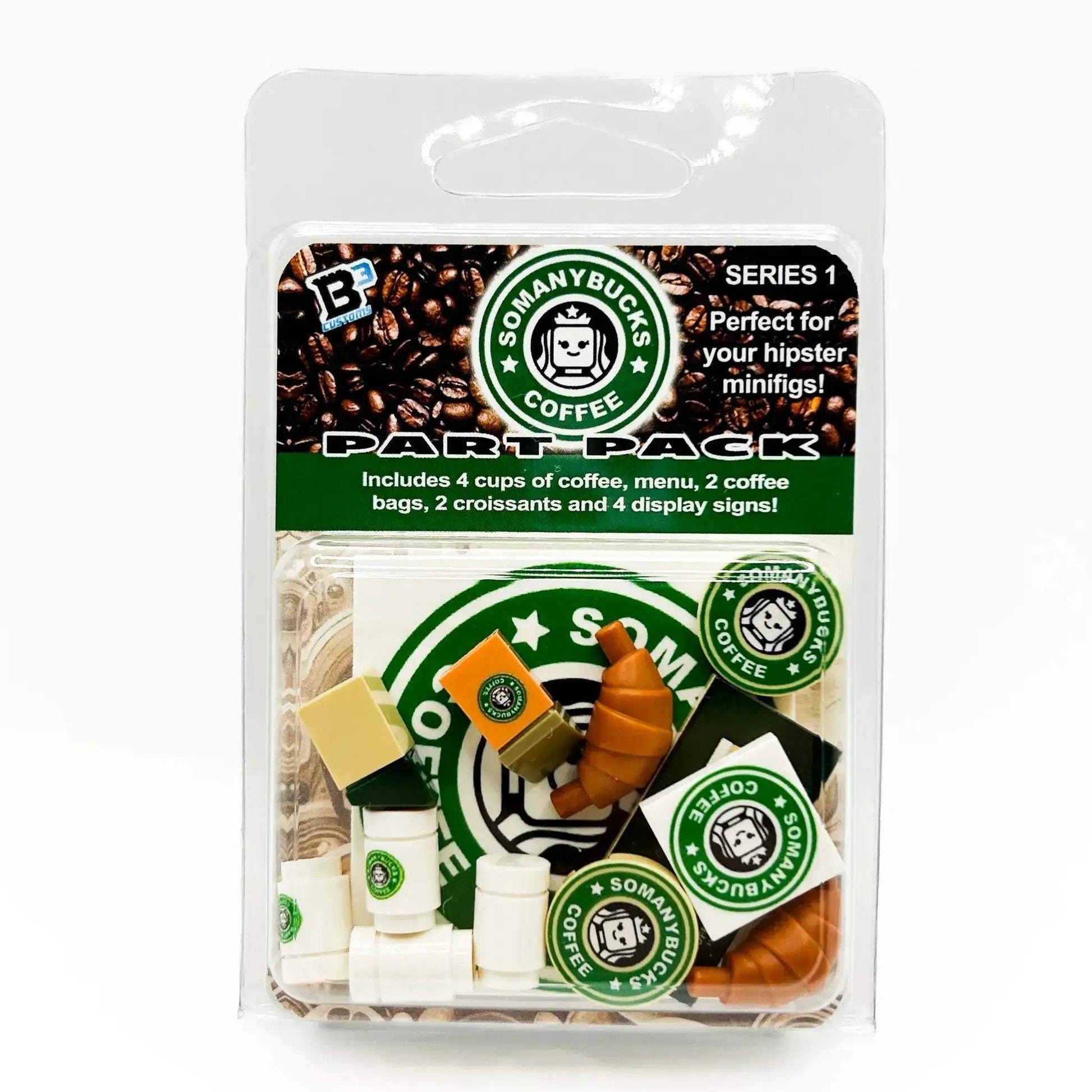 LEGO Coffee Shop Parts Pack With Custom Printed Pieces - ToylandEU