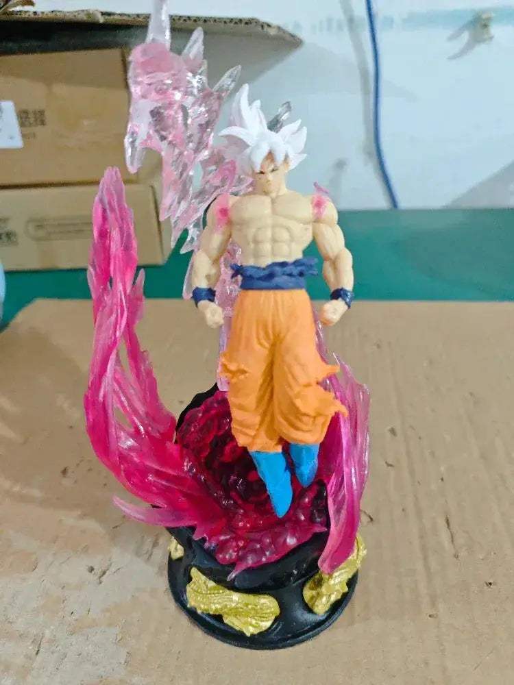 Son Goku Ultra Instinct Anime Figure, Super Saiyan Dragon Ball Anime Figurines 25cm - ToylandEU