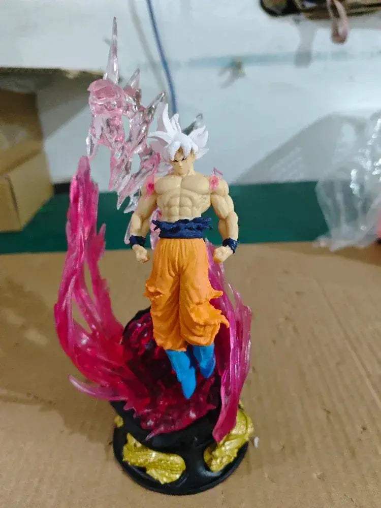 Son Goku Ultra Instinct Anime Figure, Super Saiyan Dragon Ball Anime Figurines 25cm - ToylandEU