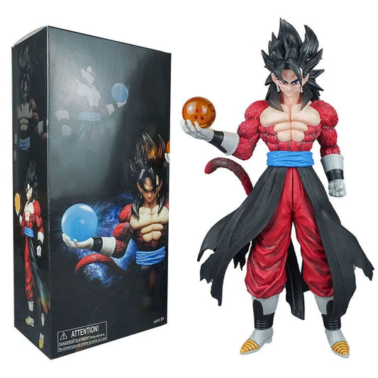 Son Goku Anime Figurine, Dragon Ball GT Super Saiyan 4 Action Figures, Standing Holding Dragon Ball 30 cm