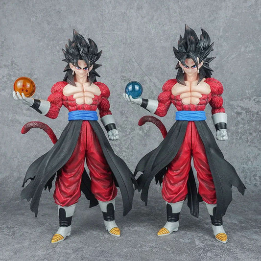 Son Goku Anime Figurine, Dragon Ball GT Super Saiyan 4 Action Figures, Standing Holding Dragon Ball 30 cm