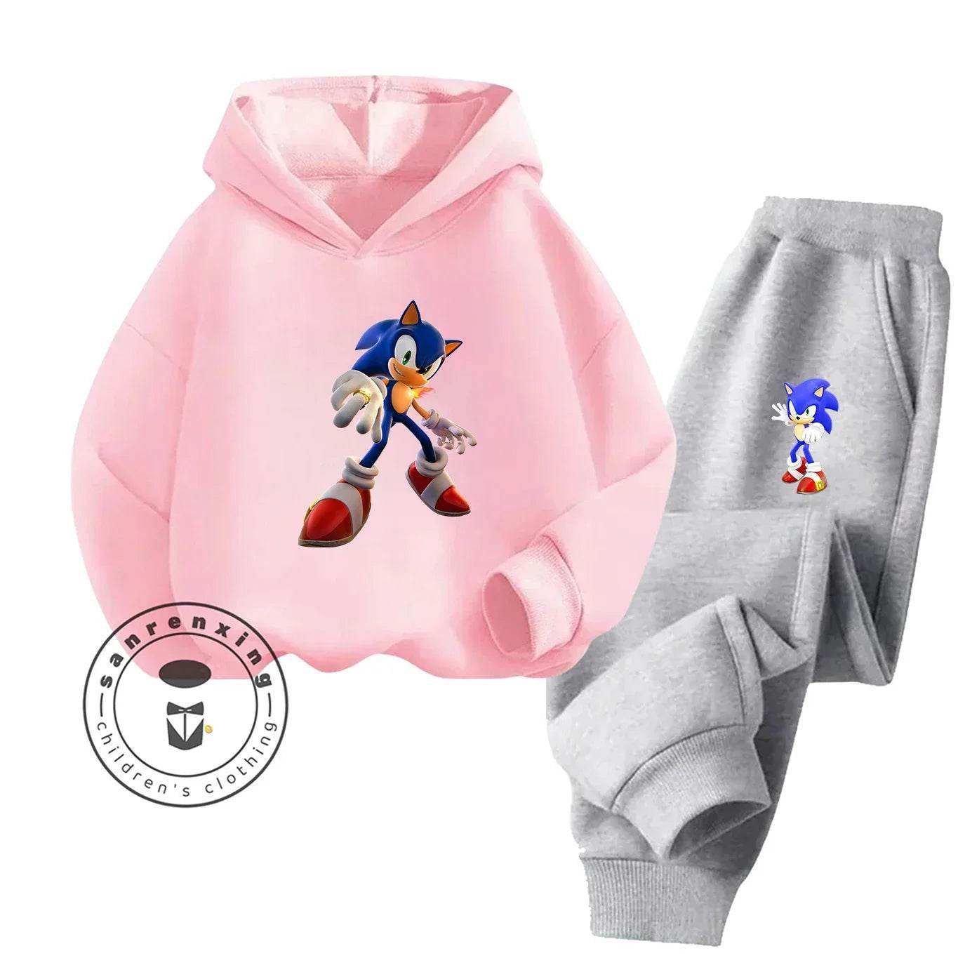 Sonic Hot Sale 2D Cartoon Printed Hoodie Set 2025 Fashion For Kids Teens Boys Girls Casual Autumn Winter - ToylandEU
