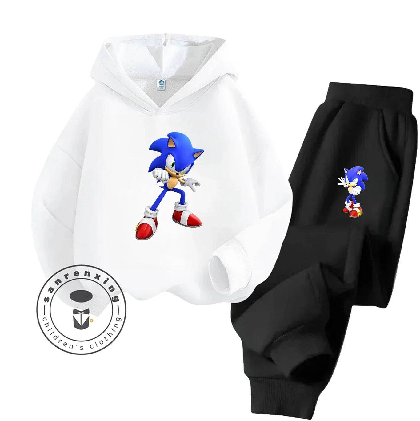 Sonic Hot Sale 2D Cartoon Printed Hoodie Set 2025 Fashion For Kids Teens Boys Girls Casual Autumn Winter - ToylandEU