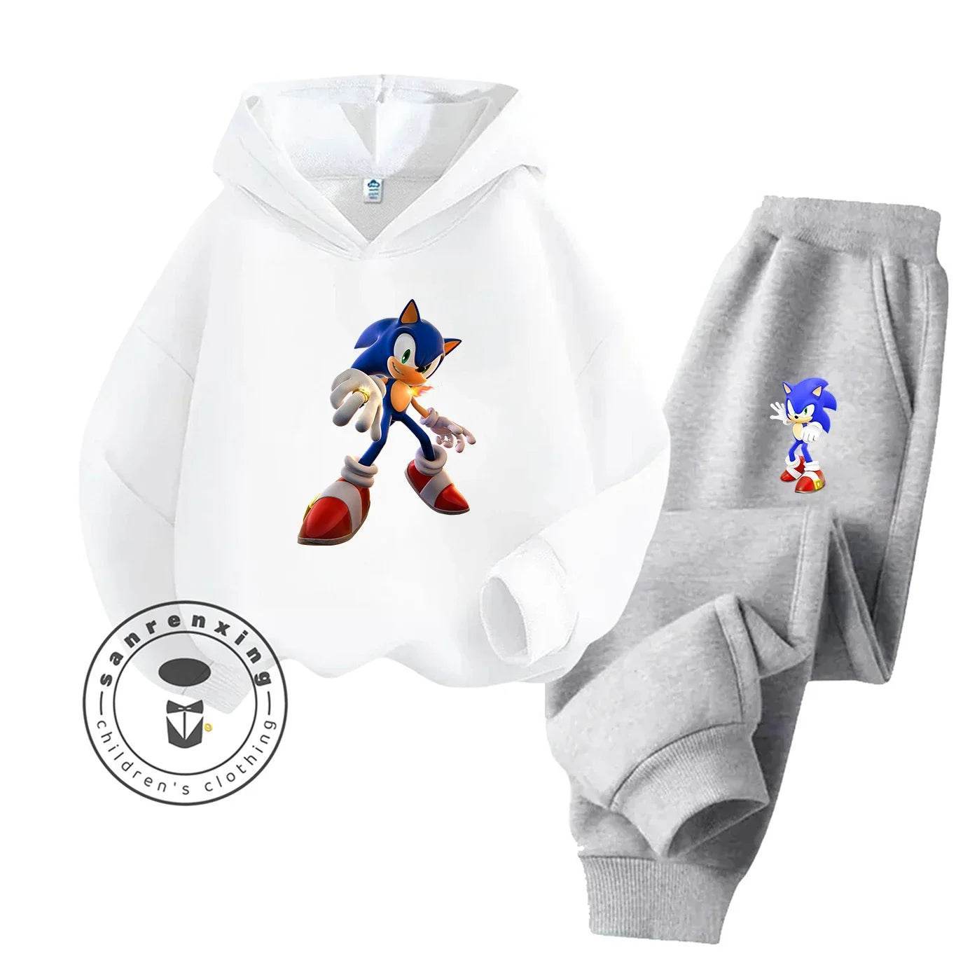 Sonic Hot Sale 2D Cartoon Printed Hoodie Set 2025 Fashion For Kids Teens Boys Girls Casual Autumn Winter - ToylandEU