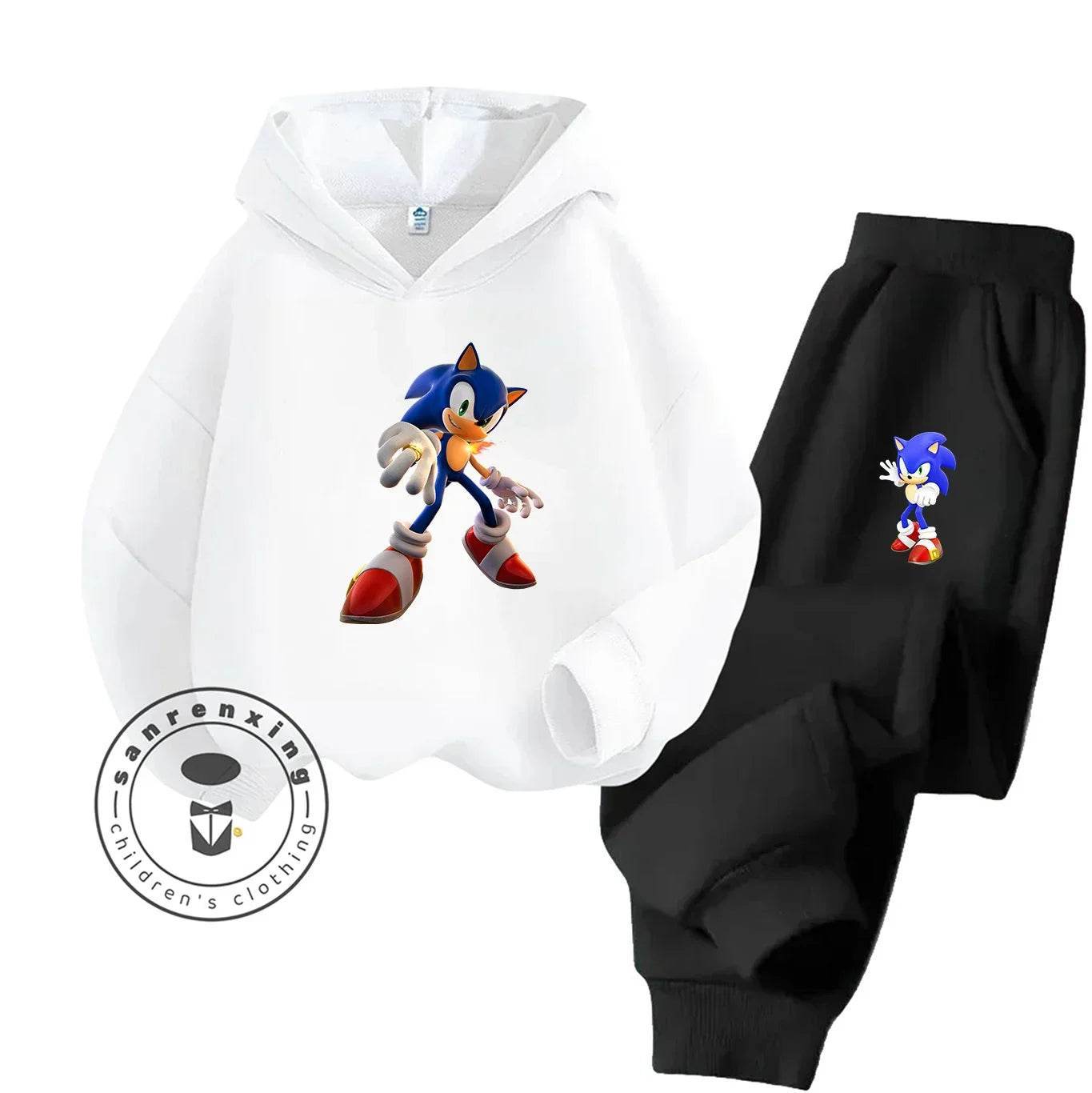 Sonic Hot Sale 2D Cartoon Printed Hoodie Set 2025 Fashion For Kids Teens Boys Girls Casual Autumn Winter - ToylandEU