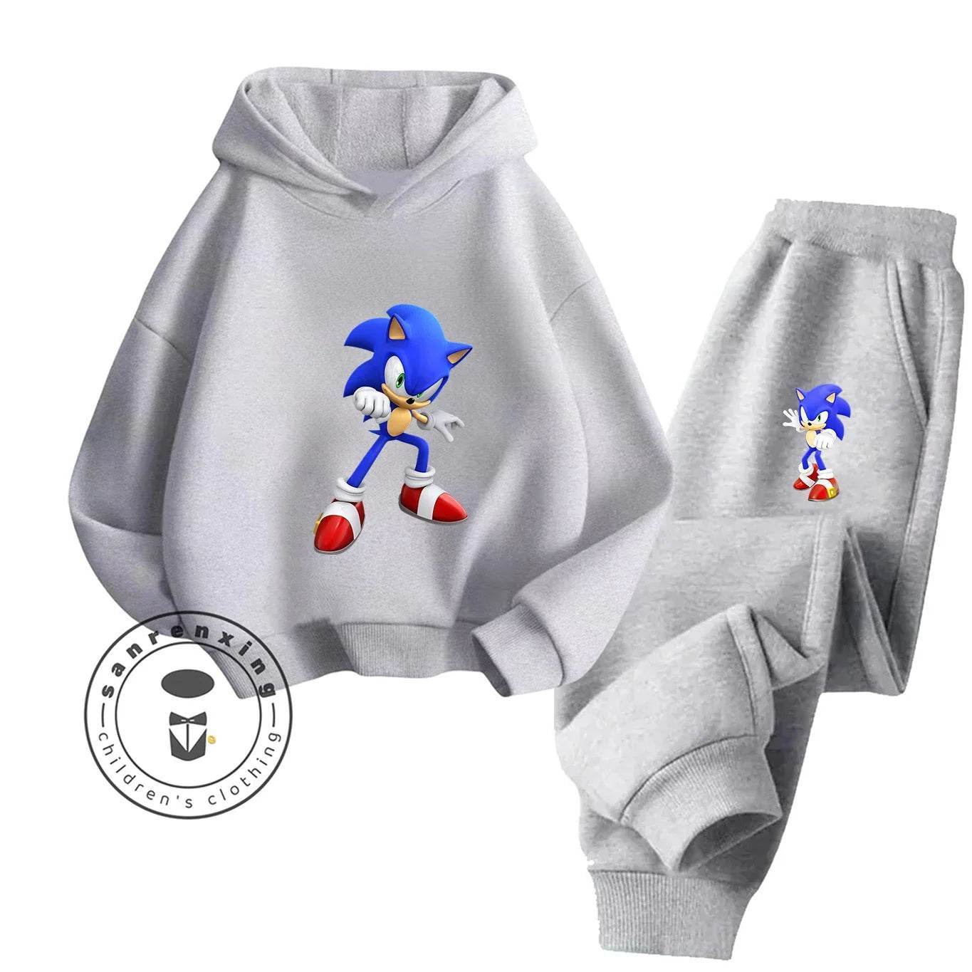 Sonic Hot Sale 2D Cartoon Printed Hoodie Set 2025 Fashion For Kids Teens Boys Girls Casual Autumn Winter - ToylandEU