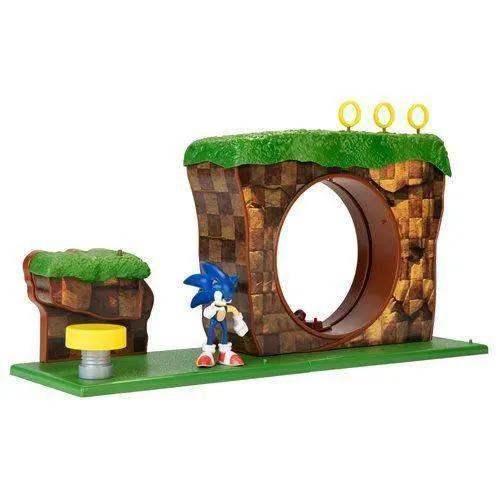 Sonic Green Hill Zone Playset With Spin Loop Action Figure - ToylandEU
