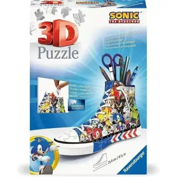 Sonic The Hedgehog 3D Sneaker Puzzle Ravensburger 112 Pieces - ToylandEU