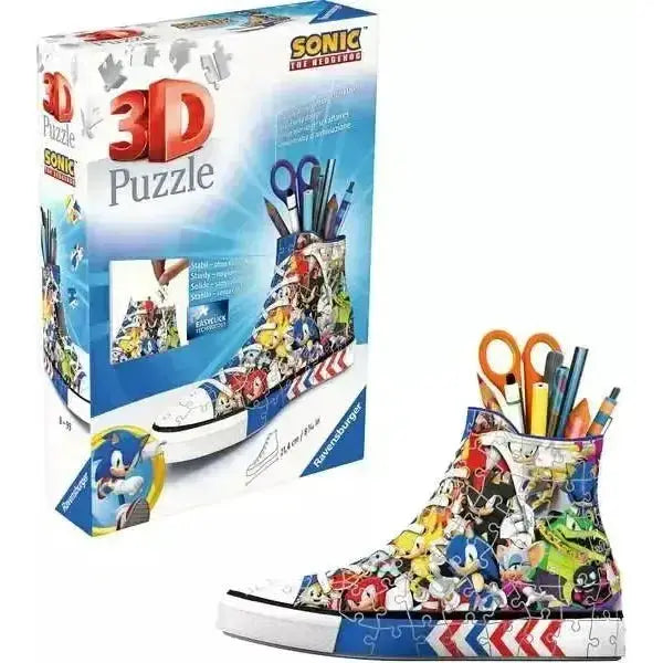 Sonic The Hedgehog 3D Sneaker Puzzle Ravensburger 112 Pieces - ToylandEU