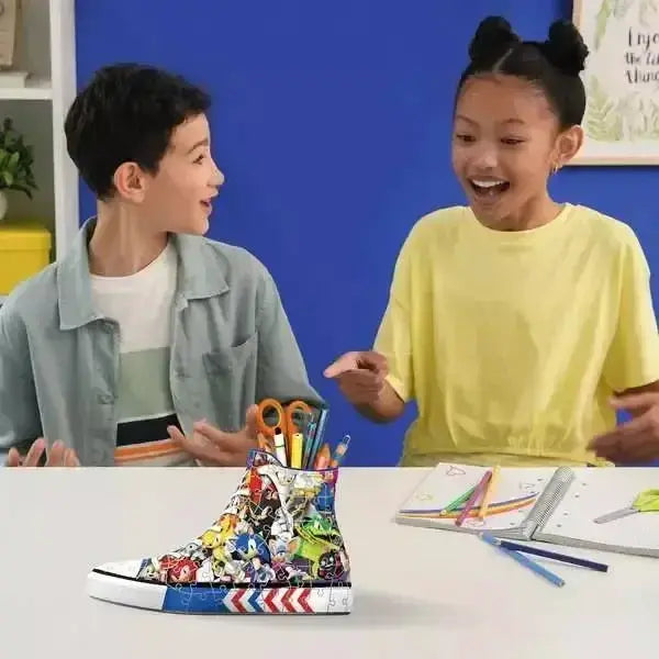Sonic The Hedgehog 3D Sneaker Puzzle Ravensburger 112 Pieces - ToylandEU