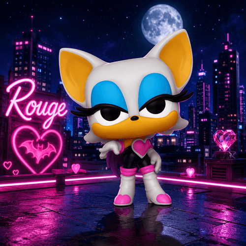 Funko Pop! Games Sonic the Hedgehog Rouge | Vinyl Figure | About 3.75 Inches Tall | Sonic the Hedgehog Fans
