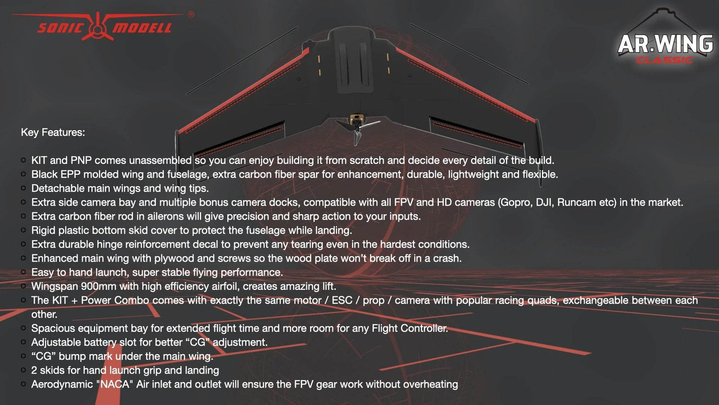 Sonicmodell AR WING CLASSIC 900mm Wingspan EPP FPV Airplane - ToylandEU