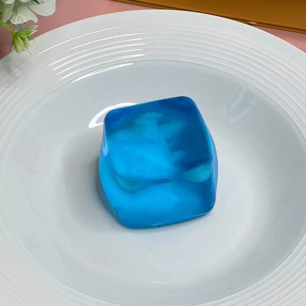 Soothing Fidget Toy Blue Ice Cube With Orbiz Balls For Kids - ToylandEU