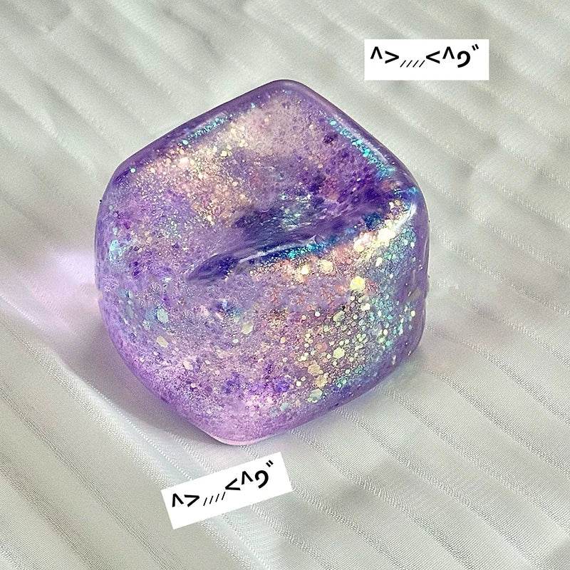 Soothing Fidget Toy Blue Ice Cube With Orbiz Balls For Kids - ToylandEU