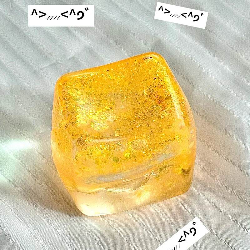 Soothing Fidget Toy Blue Ice Cube With Orbiz Balls For Kids - ToylandEU