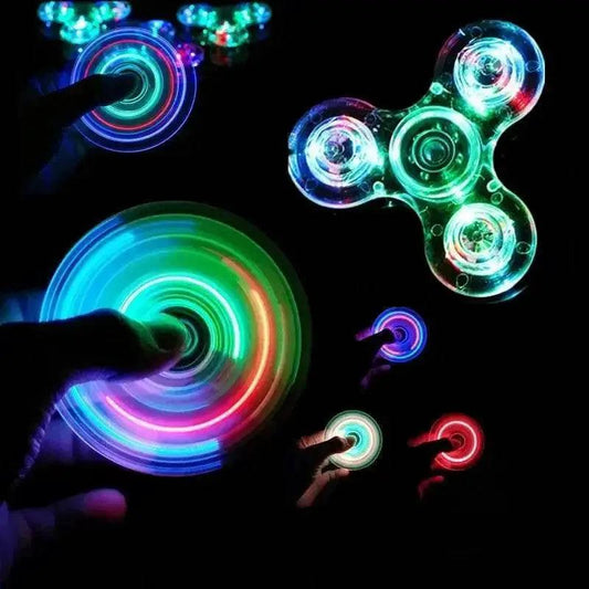  Soothing LED Fidget Spinner Glow In Dark Toyland EU -  ToylandEU™