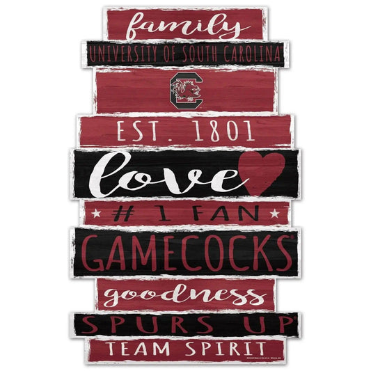  South Carolina Gamecocks 11x17 Wood Family Sign with Date -  ToylandEU™